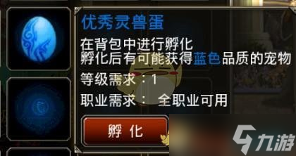 《王者之剑》宠物系统介绍