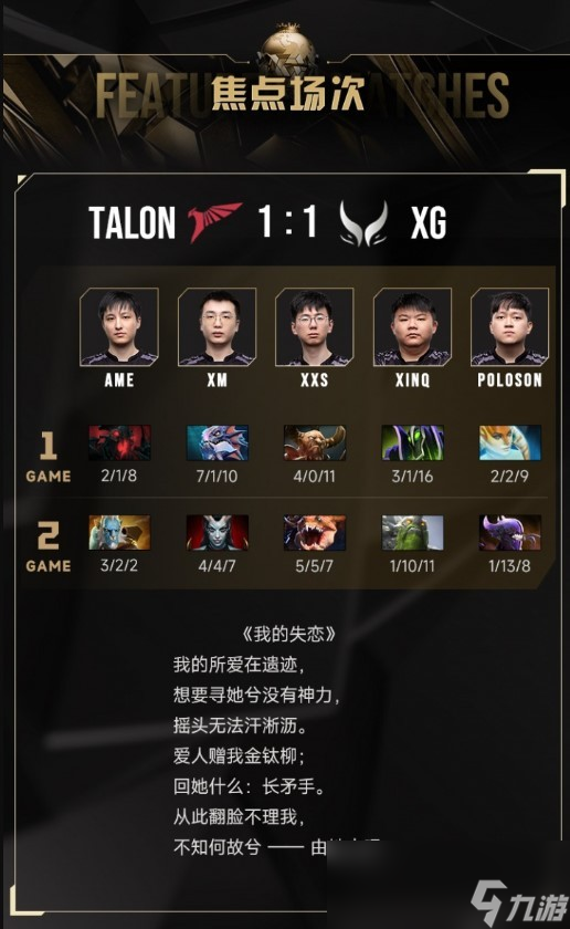 电竞世界杯DOTA2：XG战队1负2平惊险晋级突围赛！