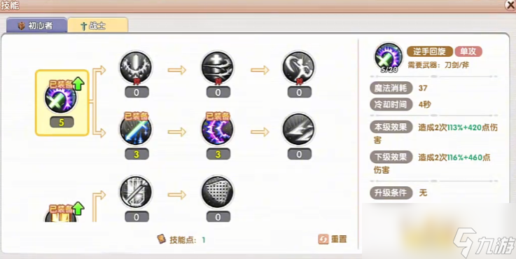 《飞飞重逢》战士技能介绍