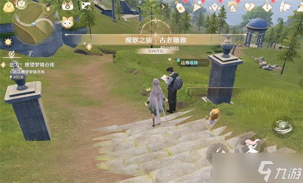 无限暖暖花愿镇雕像谜题怎么解 花愿镇雕像谜题解谜攻略