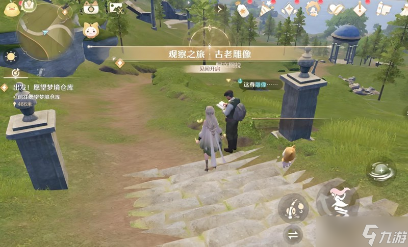无限暖暖花愿镇雕像谜题怎么解 花愿镇谜题空间攻略
