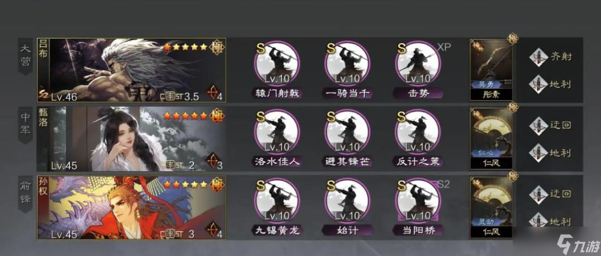 率土之滨sp甄洛怎么加点