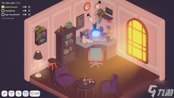 房间布置游戏《Your Personal Chill Apartment》于7月15日在Steam平台上架