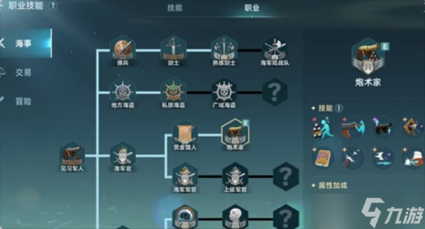 大航海时代传说开局职业选择技能升级讲解