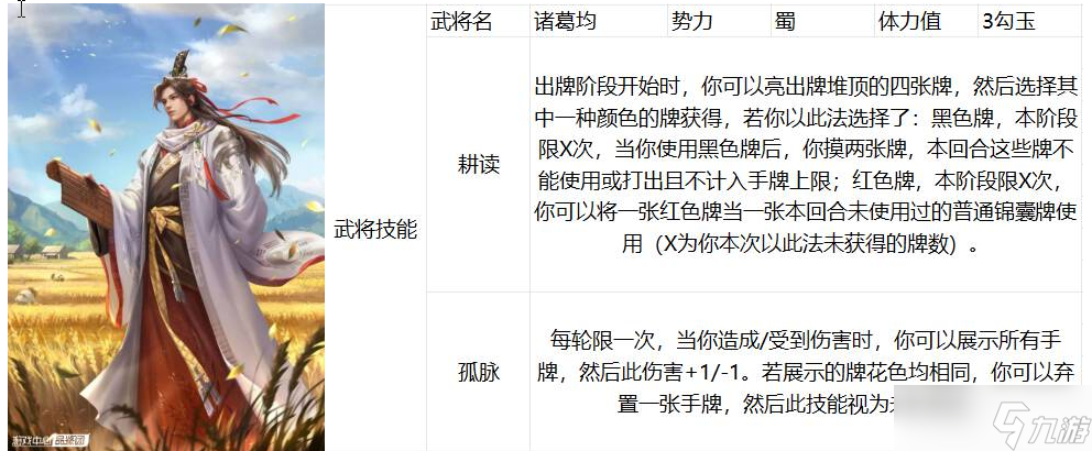三國殺諸葛均技能解析及玩法攻略
