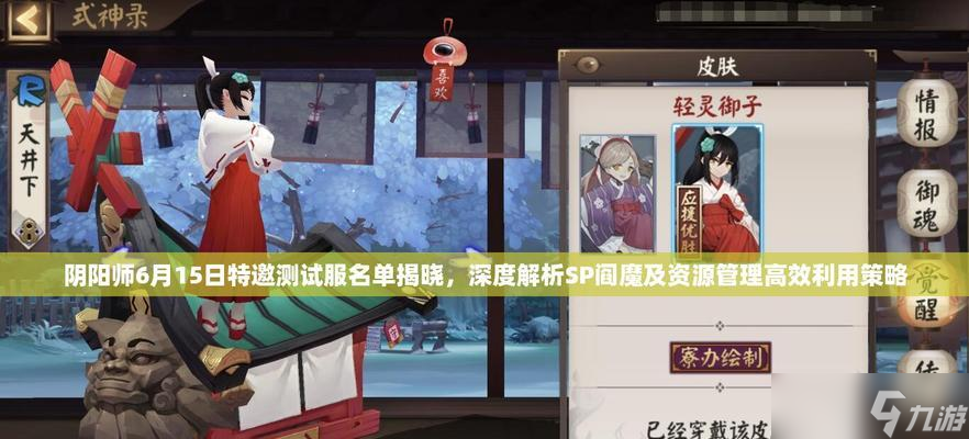 阴阳师游戏中如何查看自己的资源？资源管理有哪些策略？