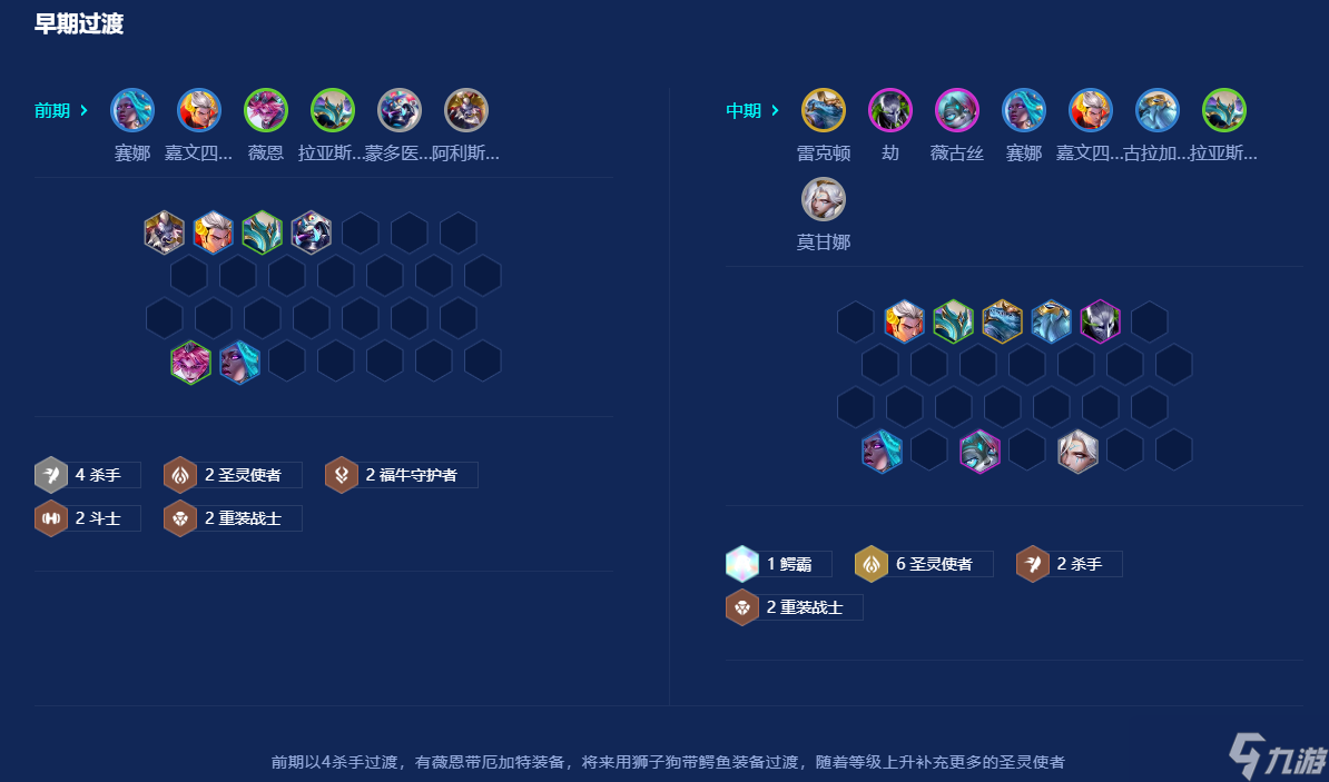 金铲铲之战圣灵九五怎么玩