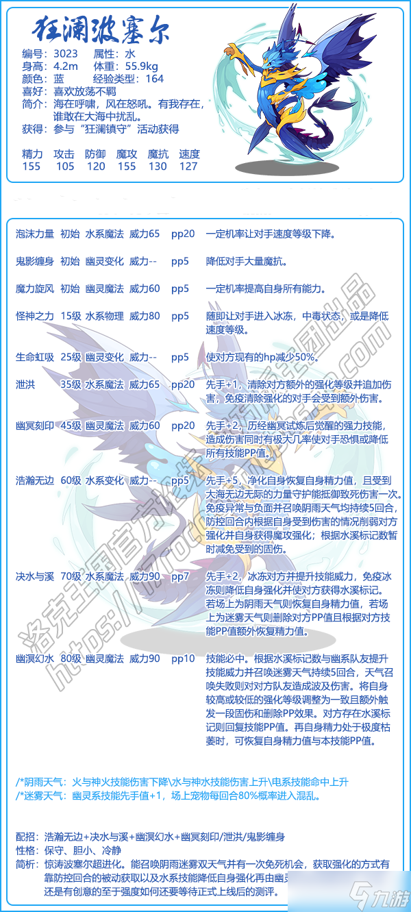 洛克王国波塞尔技能搭配攻略