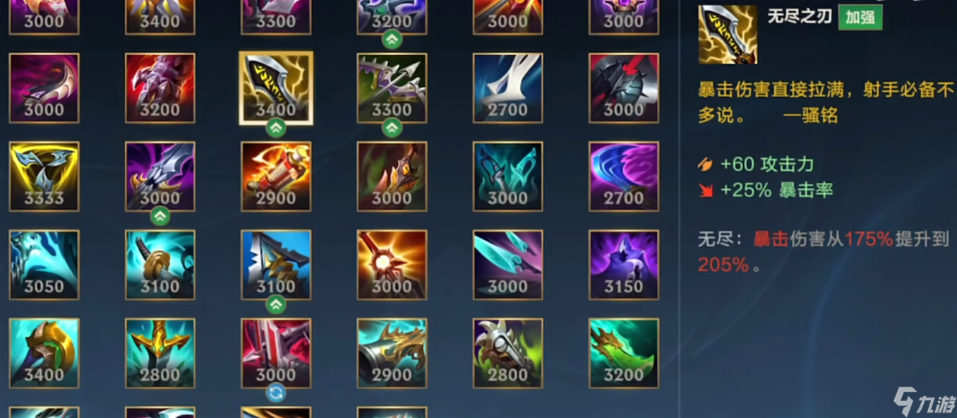 <a id='link_pop' class='keyword-tag' href='https://www.9game.cn/lolsy/'>英雄联盟手游</a>射手出什么装备