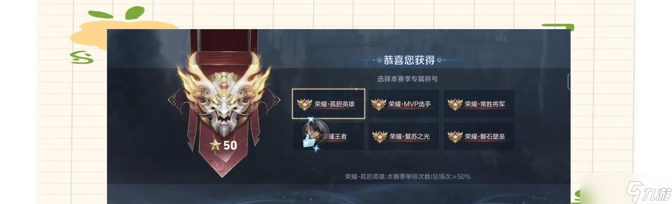 《王者榮耀》榮耀稱(chēng)號(hào)獲得光效的條件是什么？