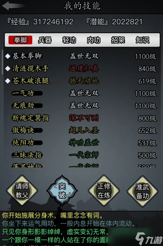 放置江湖武当用什么拳脚