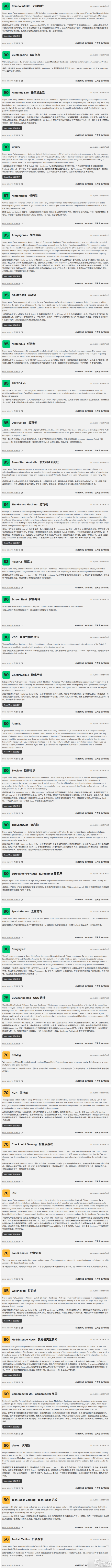 《超级马里奥派对 空前盛会》NS2版M站77分：新技术增添新乐趣