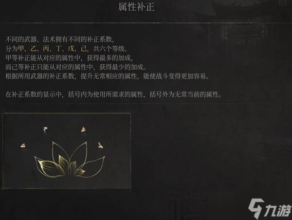 《明末渊虚之羽》属性补正说明 属性补正是什么