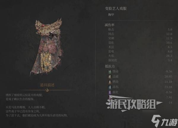 《明末渊虚之羽》变脸艺人套装属性及获取方法 变脸艺人套怎么获得