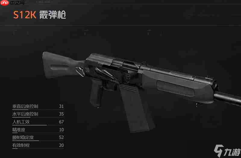 暗区突围S12K怎么样 S12K霰弹枪详细评测