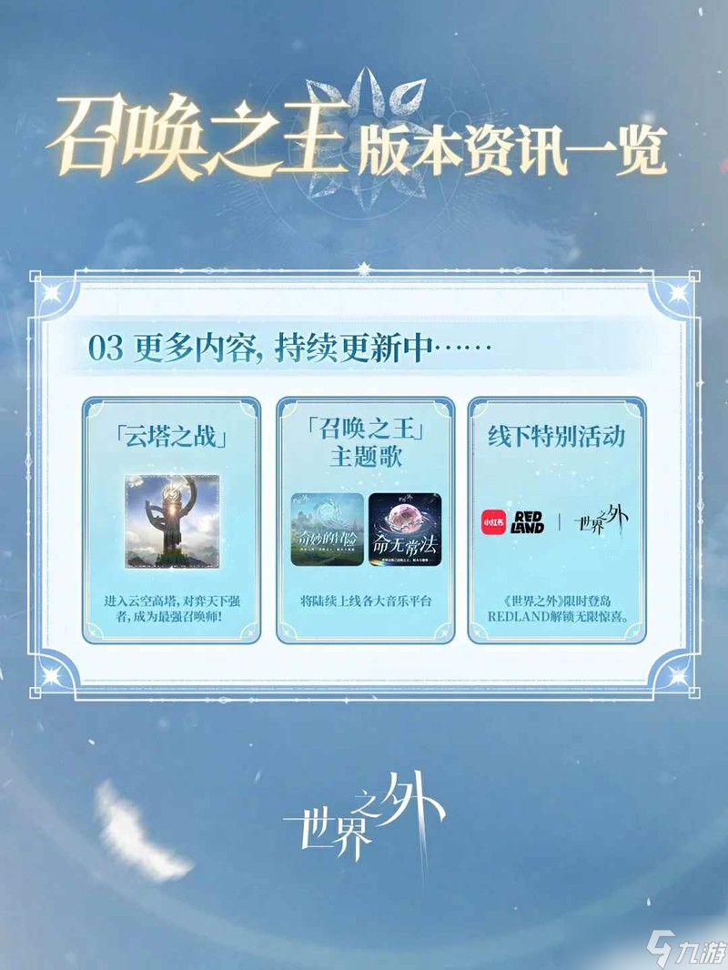 世界之外荣耀之路 召唤之王世界版本资讯一览