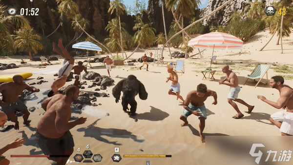 《Gorilla Vs 100 Men》于7月23日在Steam正式发售