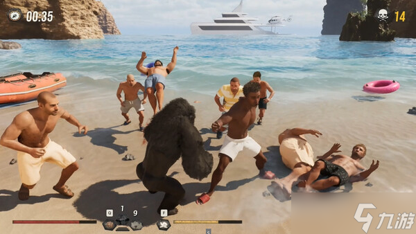 大乱斗游戏《Gorilla Vs 100 Men》于7月23日在Steam平台上架