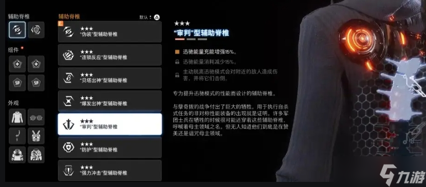 剑星辅助脊柱有哪些