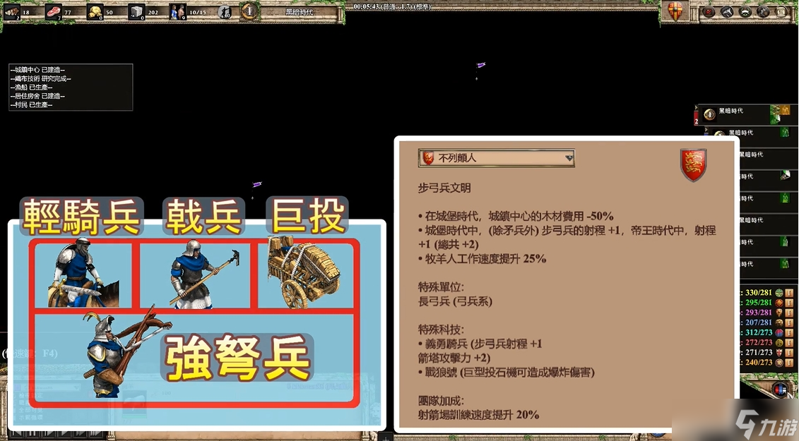 帝国时代2无敌兵种组合推荐什么