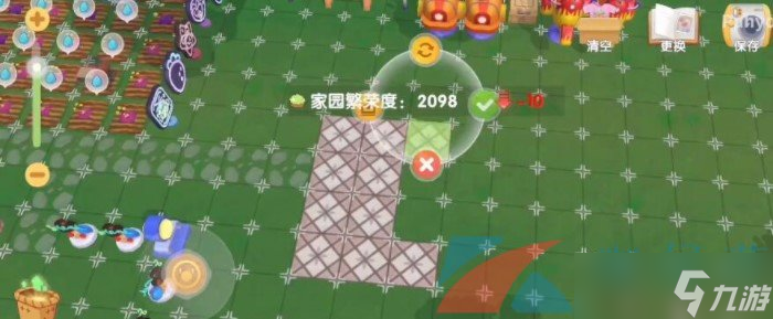 摩尔庄园的家具可以放到外面吗