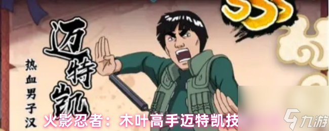 火影忍者：木叶高手迈特凯技能介绍