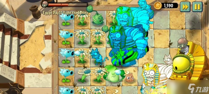 《植物大战僵尸2》游戏埃及第七关教程1星版（攻略埃及第七关）