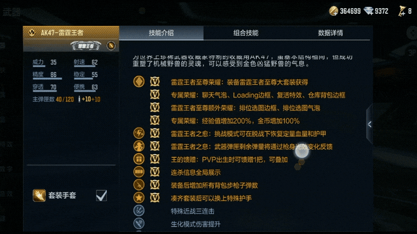 以雷霆击碎黑暗，凭钧势撕裂长夜，CF手游AK47-雷霆王者评测！