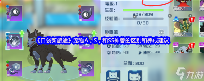 《口袋新旅途》宠物A，S，和SS神兽的区别和养成建议