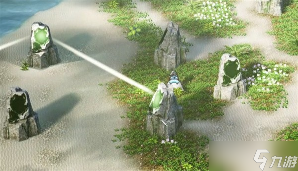 逸剑风云决谪仙瀑石头摆放方式