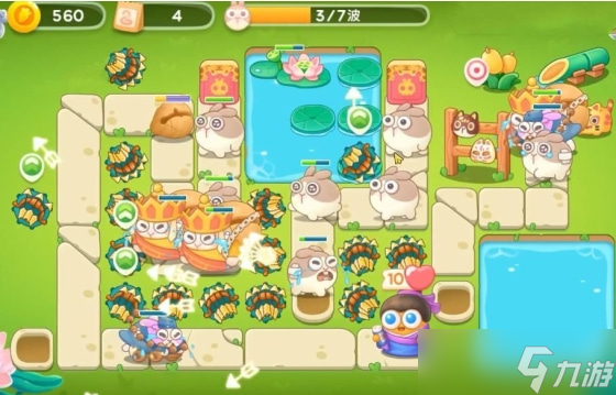 如何<a id='link_pop' class='keyword-tag' href='https://www.9game.cn/bwlb4/'>保卫萝卜4</a>卧兔藏龙的第9关