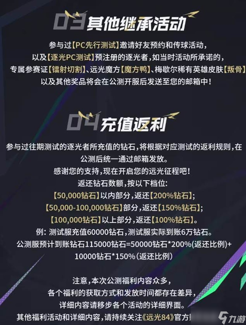 远光84公测福利有哪些 远光84公测福利介绍大全