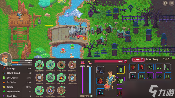 像素风2D Roguelike游戏《Village Defenders》8月7日在Steam正式发布