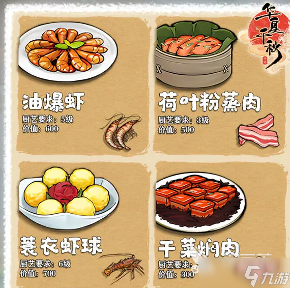 华夏千秋菜谱选择指南 华夏千秋菜谱哪个好