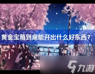黄金宝箱到底能开出什么好东西？