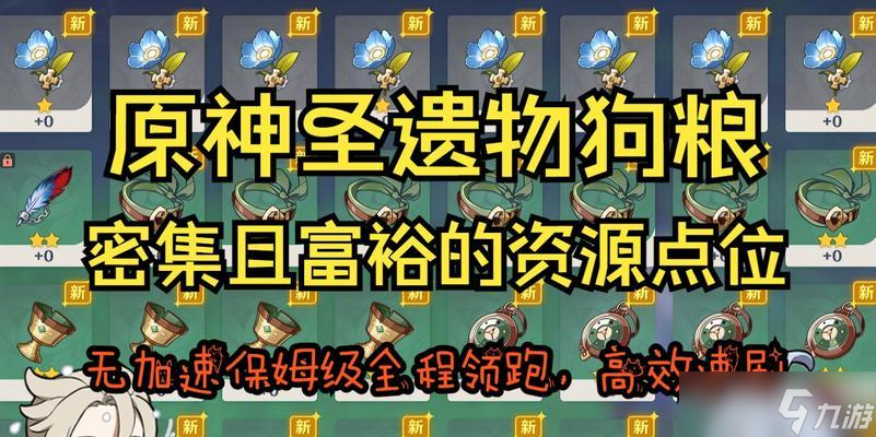 原神快速收集圣遗物狗粮路线攻略（以圣遗物调查点为中心）