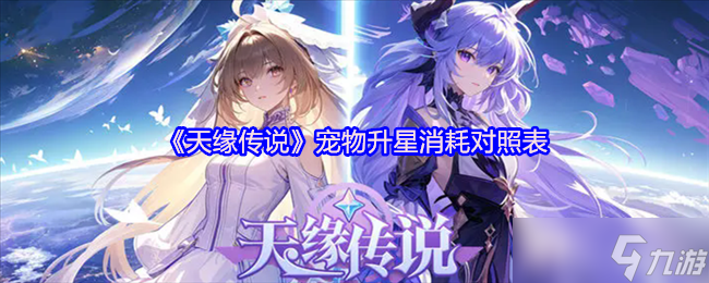 《天緣傳說(shuō)》寵物升星所需消耗一覽表