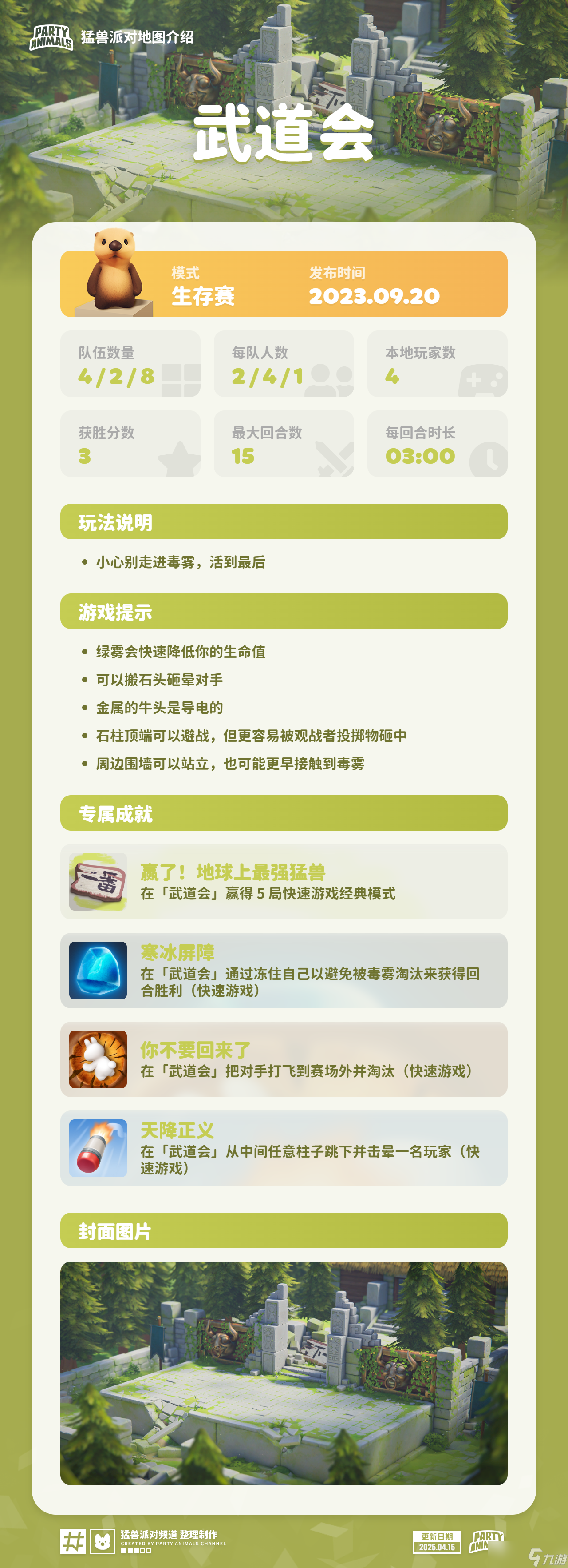 猛兽派对（动物派对）猛兽派对「武道会」地图介绍