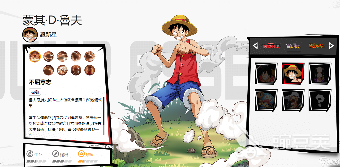 漫画群星大集结路飞好玩吗 群星集结路飞角色介绍
