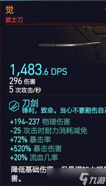 赛博朋克2077前期武器推荐