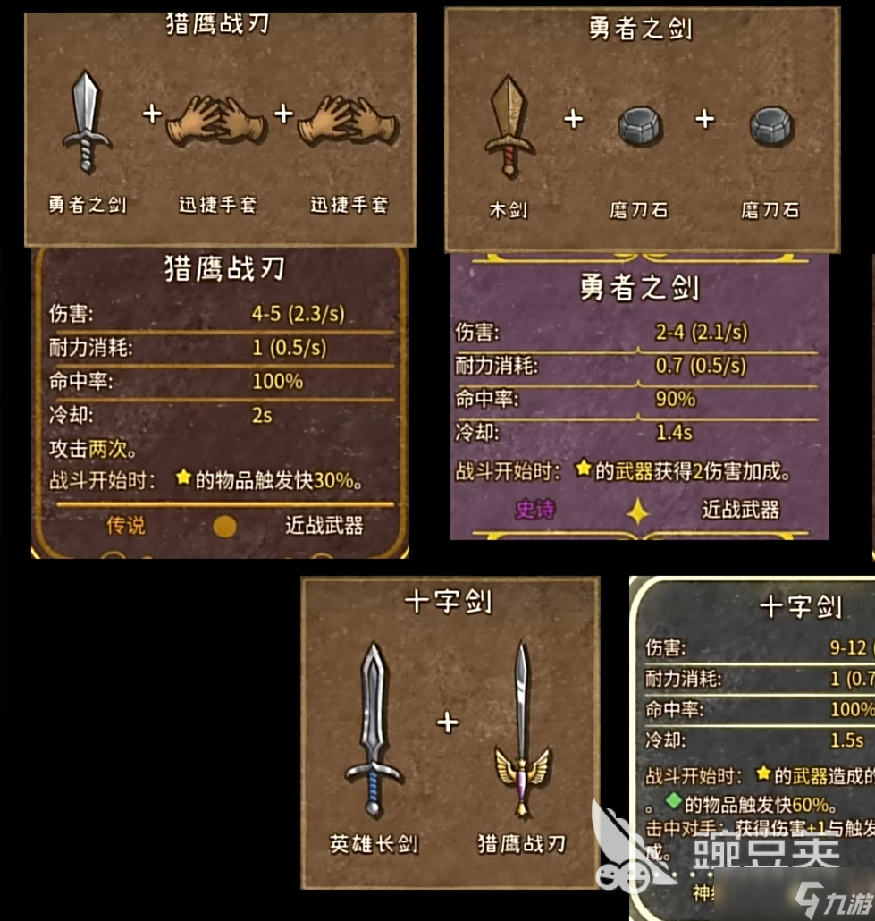 背包乱斗合成表一览 背包乱斗手游合成表