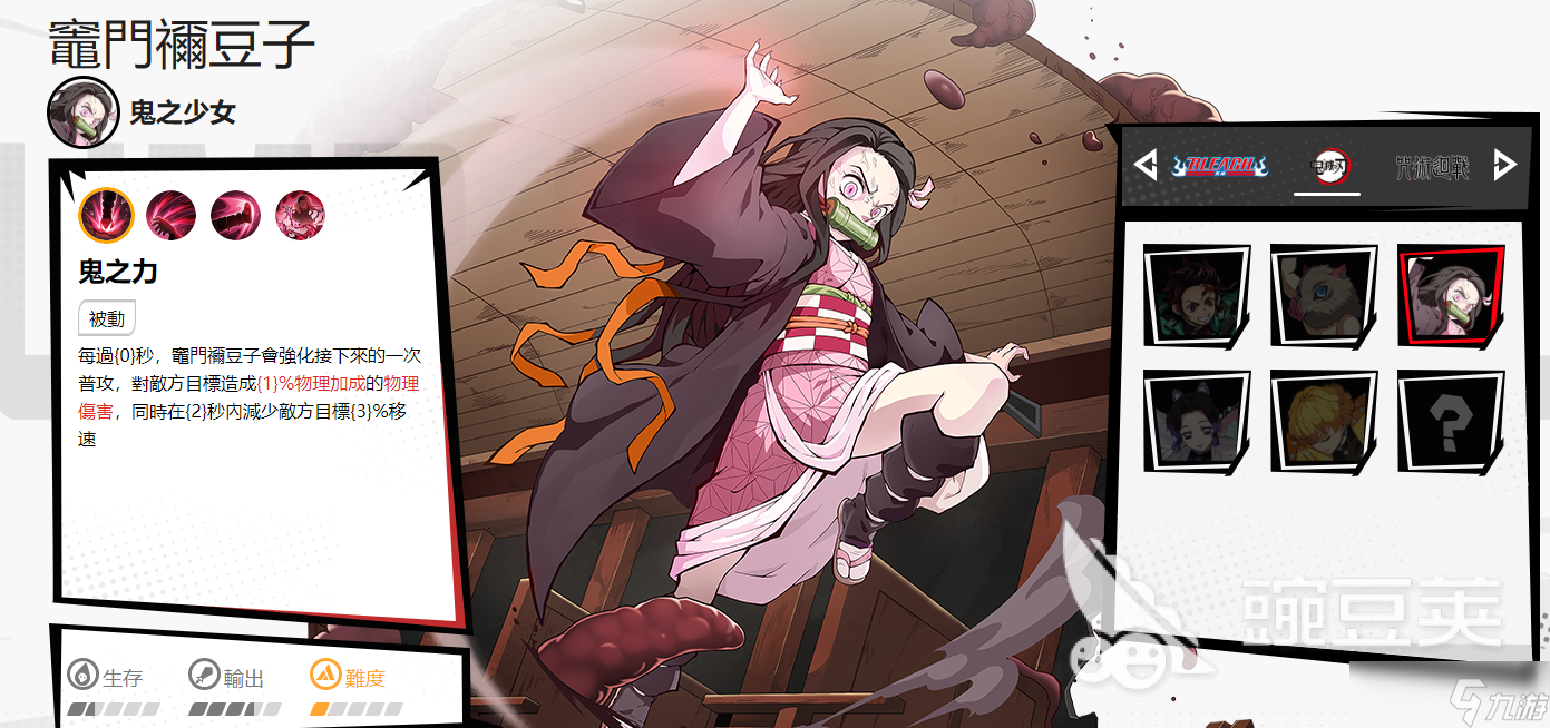 漫画群星大集结祢豆子好玩吗 群星集结祢豆子角色介绍