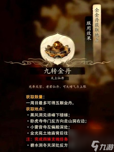 黑神话悟空一次能吃多少丹药 黑神话悟空丹药攻略