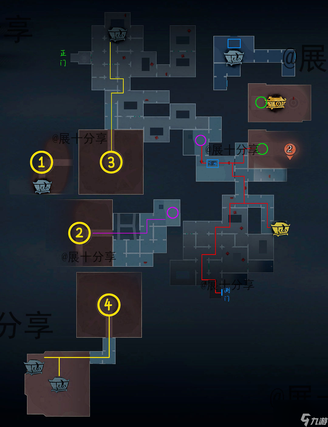 超自然行动组昆仑秘境极限侧门在【右】全地图小抄