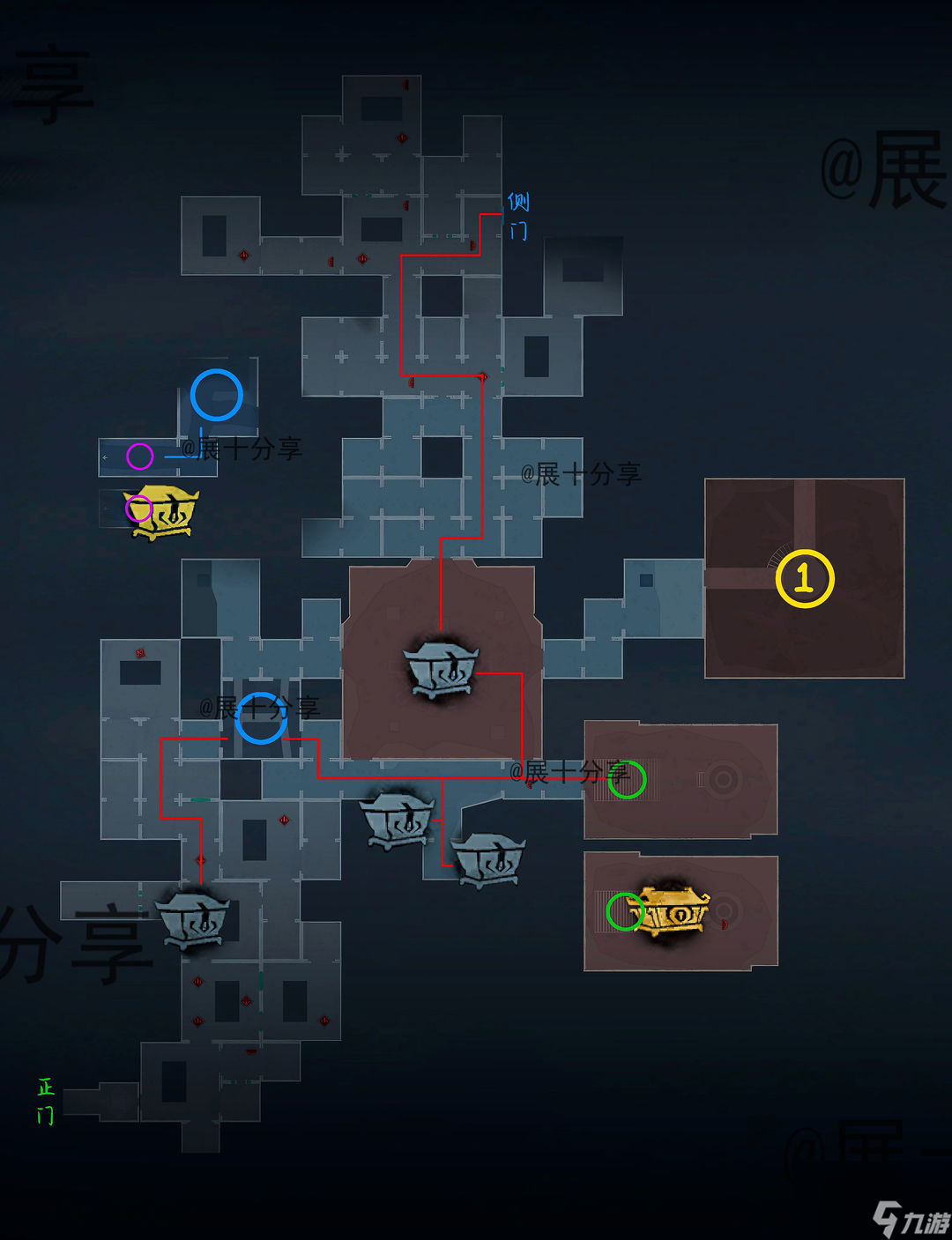 超自然行动组昆仑秘境极限侧门在【右】全地图小抄