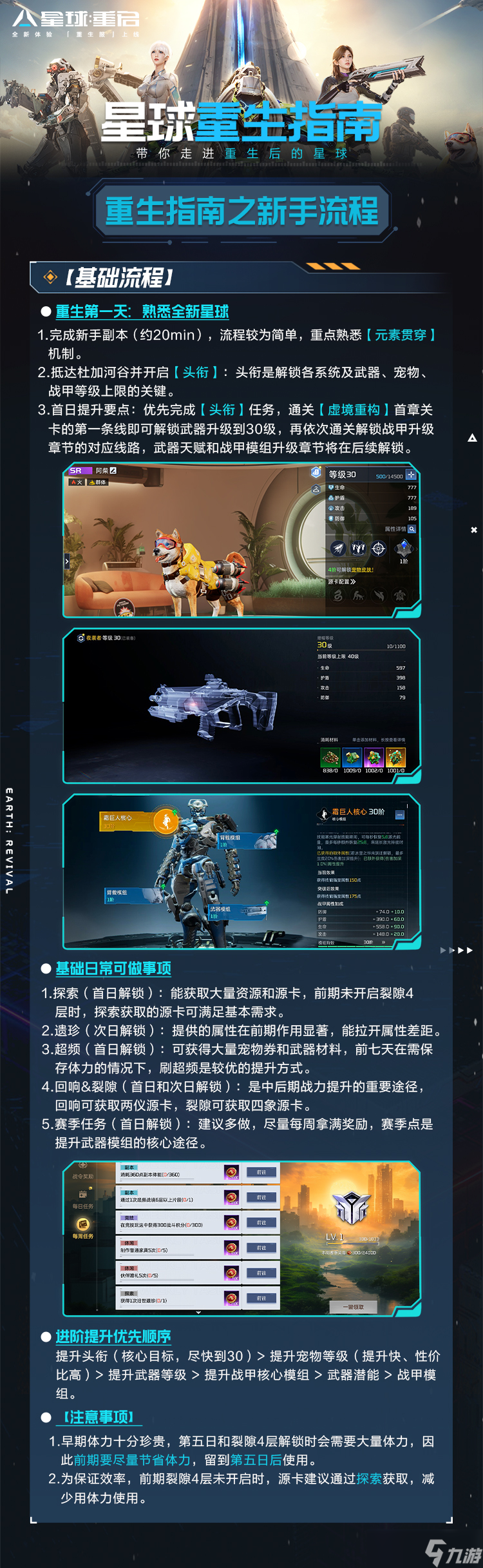星球：重启秒懂重生服！《星球重生指南》一图流带你爽玩新星球！
