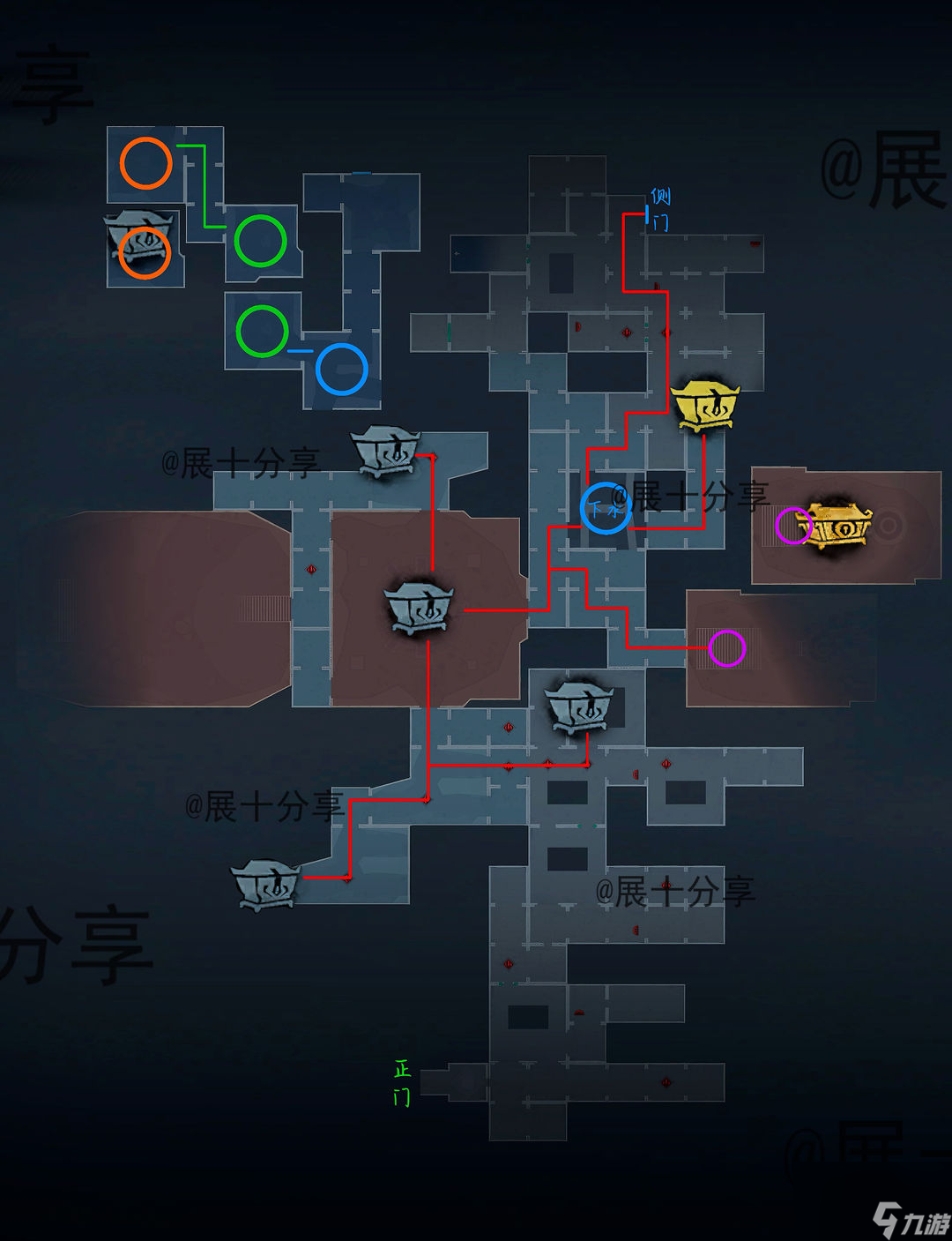 超自然行动组昆仑秘境极限侧门在【右】全地图小抄