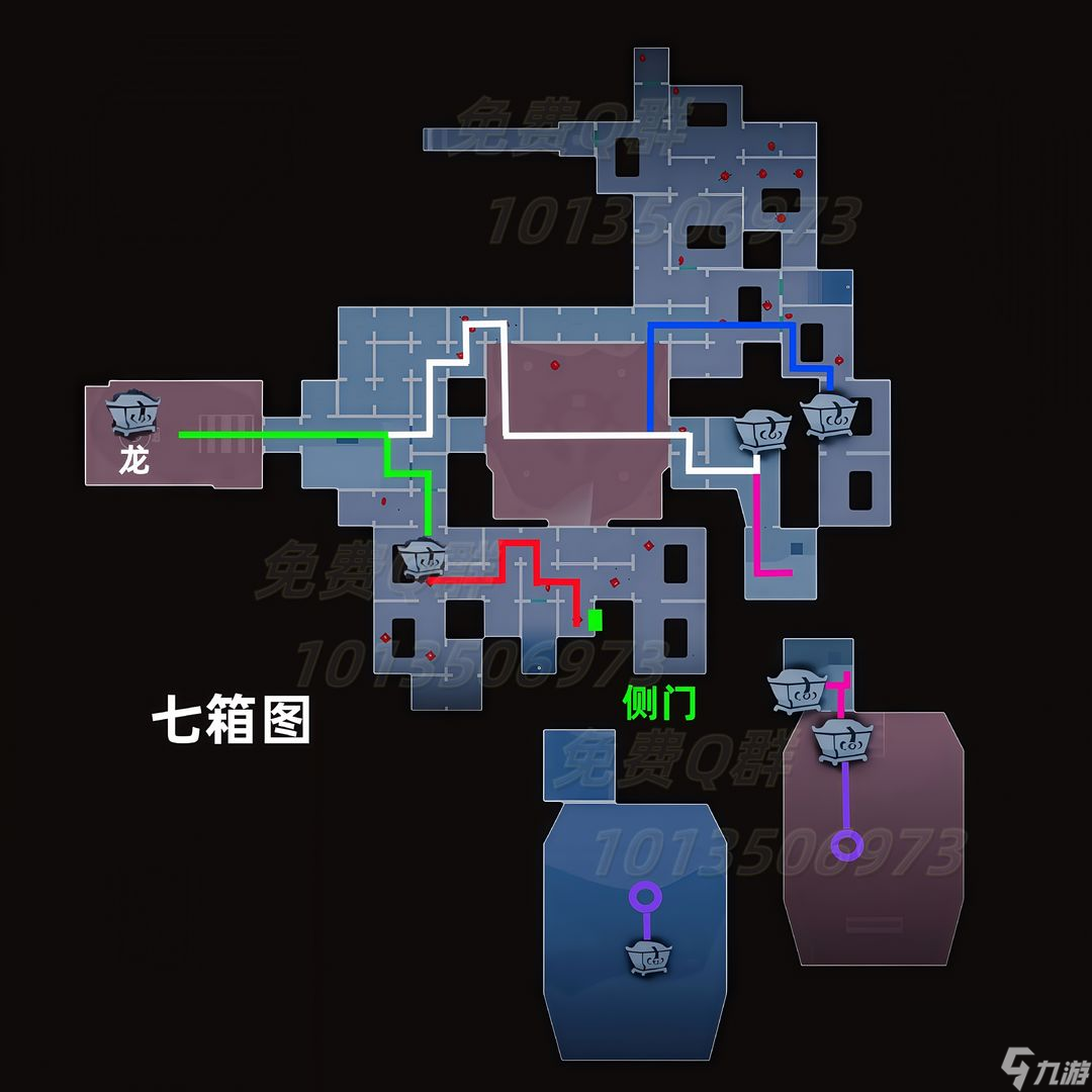 超自然行动组昆仑秘境极限侧门在【右】全地图小抄