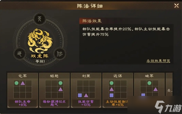偃武阵法系统详解