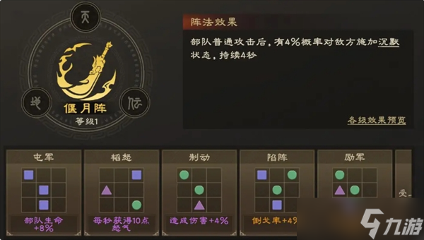 偃武阵法系统详解